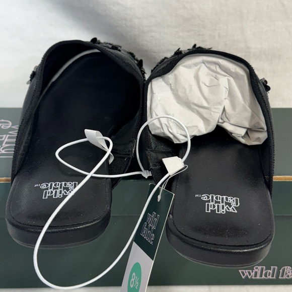 Wild Fable Pixie Floral Mesh Slip-on Mule Flats Memory Foam Insole Size 8.5 - Picture 4 of 8